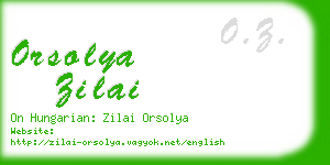 orsolya zilai business card